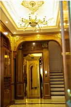CÔNG TRÌNH THANG MÁY GIA ĐÌNH ỐP GỖ